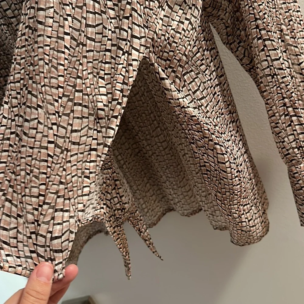 Reiss button down patterned top - Picture 10 of 10